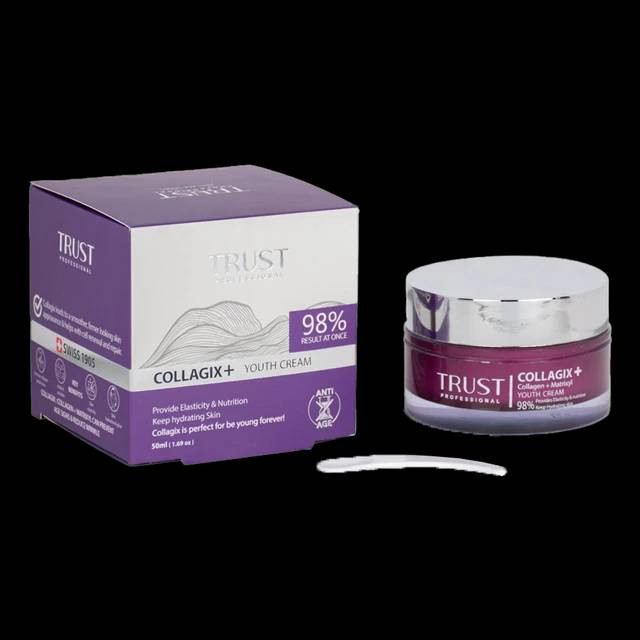 کرم گیاهی و مراقبتی جوانساز کلاژن تراست